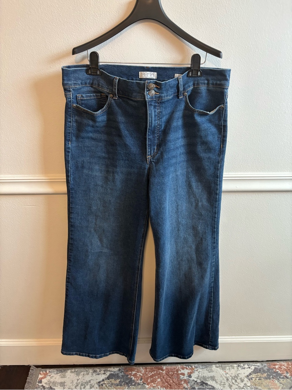 sofia by sofia vergara Dark Blue Wide-Leg Jeans